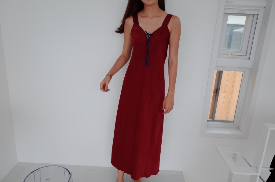 New Wine Silk Pajamas Newlyweds Couple Pajamas Fas